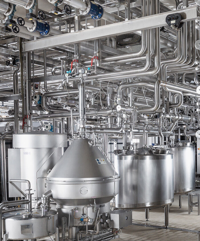 Industriefotografie der Cremo milchverarbeitung von Pius Bacher